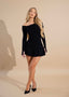 BARDOT KNIT DRESS | BLACK
