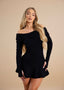 BARDOT KNIT DRESS | BLACK