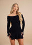 BARDOT KNIT DRESS | BLACK