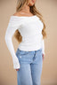 BARDOT KNIT TOP | IVORY