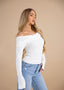 BARDOT KNIT TOP | IVORY